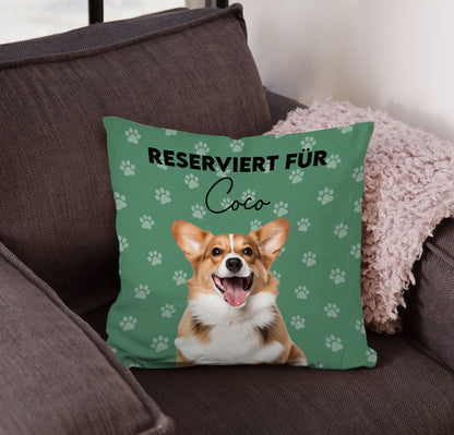 Geschenk für Tierbesitzer - Reserviert Für - Personalisiertes Kissen