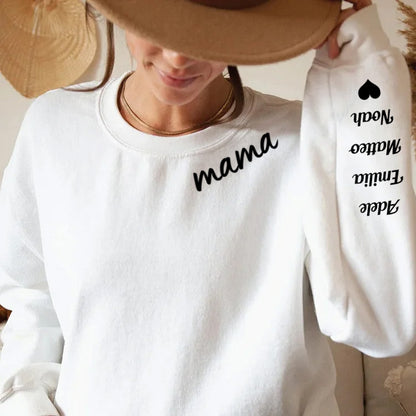 Geschenk für Mama/Oma – Mama Halsausschnitt – Personalisierter Sweater
