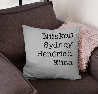 Geschenk für Familie – Familienname – Personalisiertes Kissen