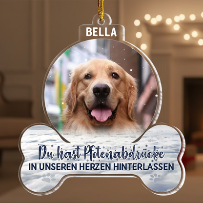 Geschenk für Tierliebhaber - Für immer in meinem Herzen - Personalisierter Gedenk-Fotoanhänger für Haustiere