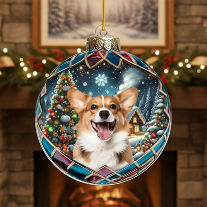 Geschenk für Tierliebhaber - Haustiere machen unser Leben ganz - Personalisierter Haustier-Fotoornament