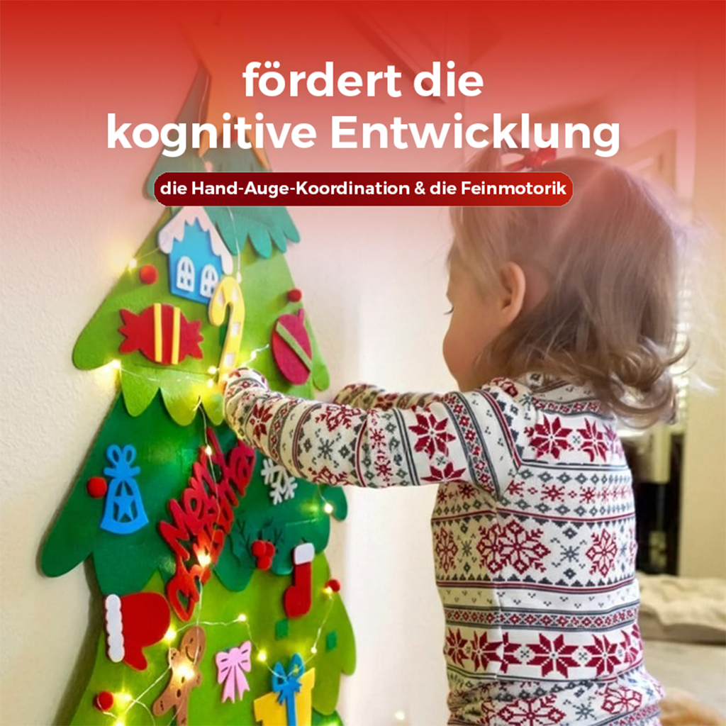 Geschenk für Kinder - Filz-Weihnachtsbaum