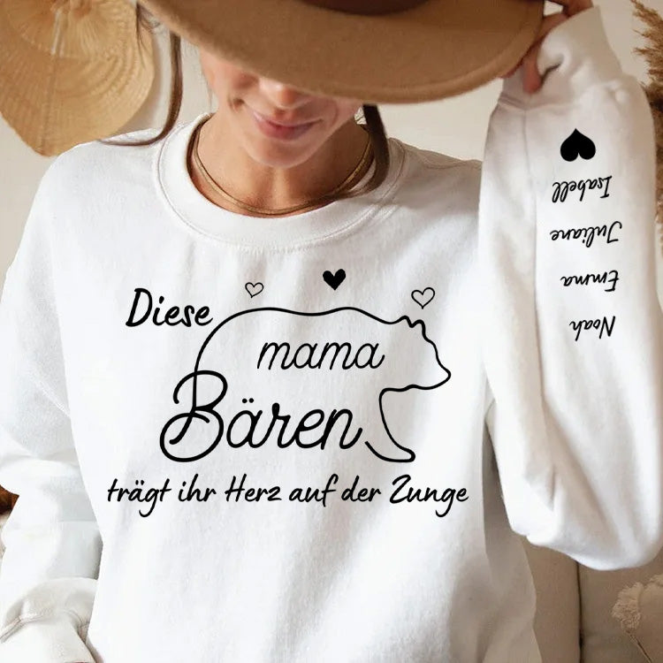 Geschenk für Mama/Oma – Bärenmama – Personalisierter Sweater