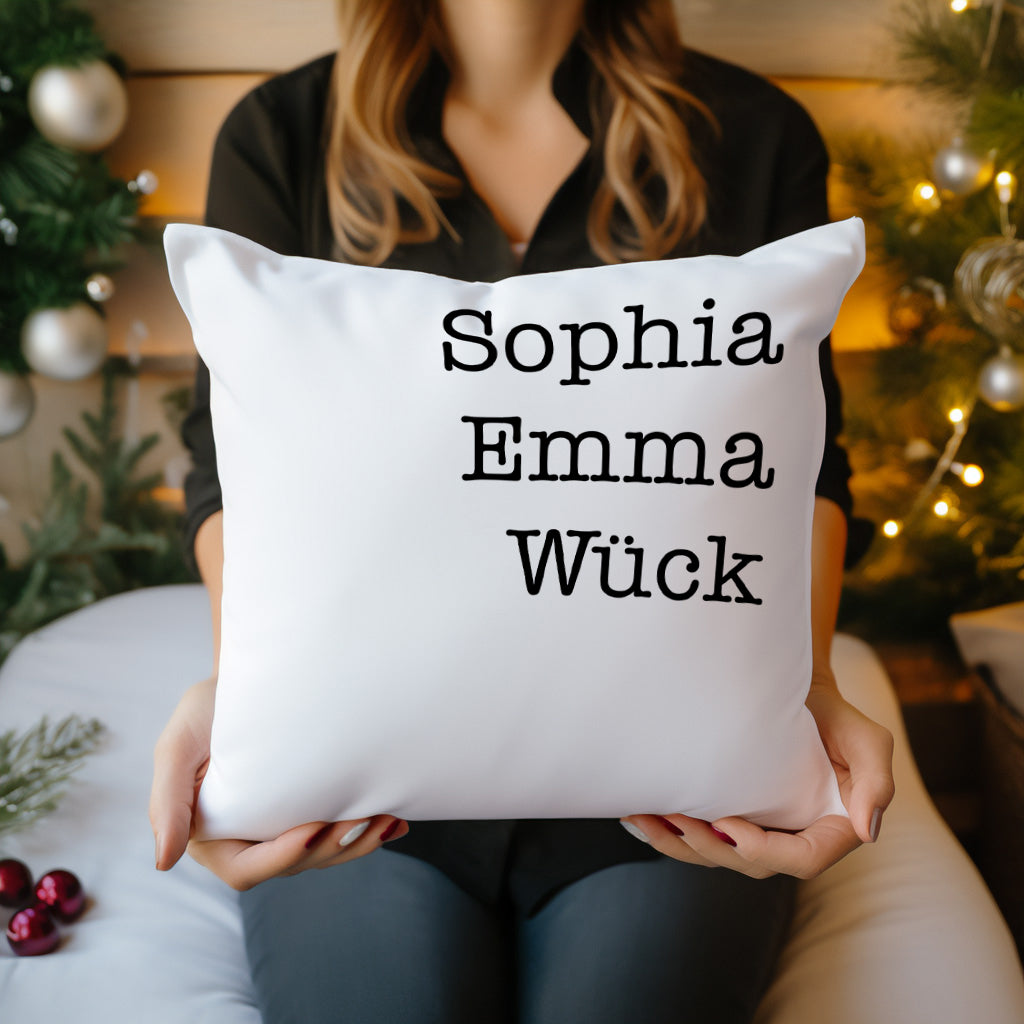 Geschenk für Familie – Familienname – Personalisiertes Kissen