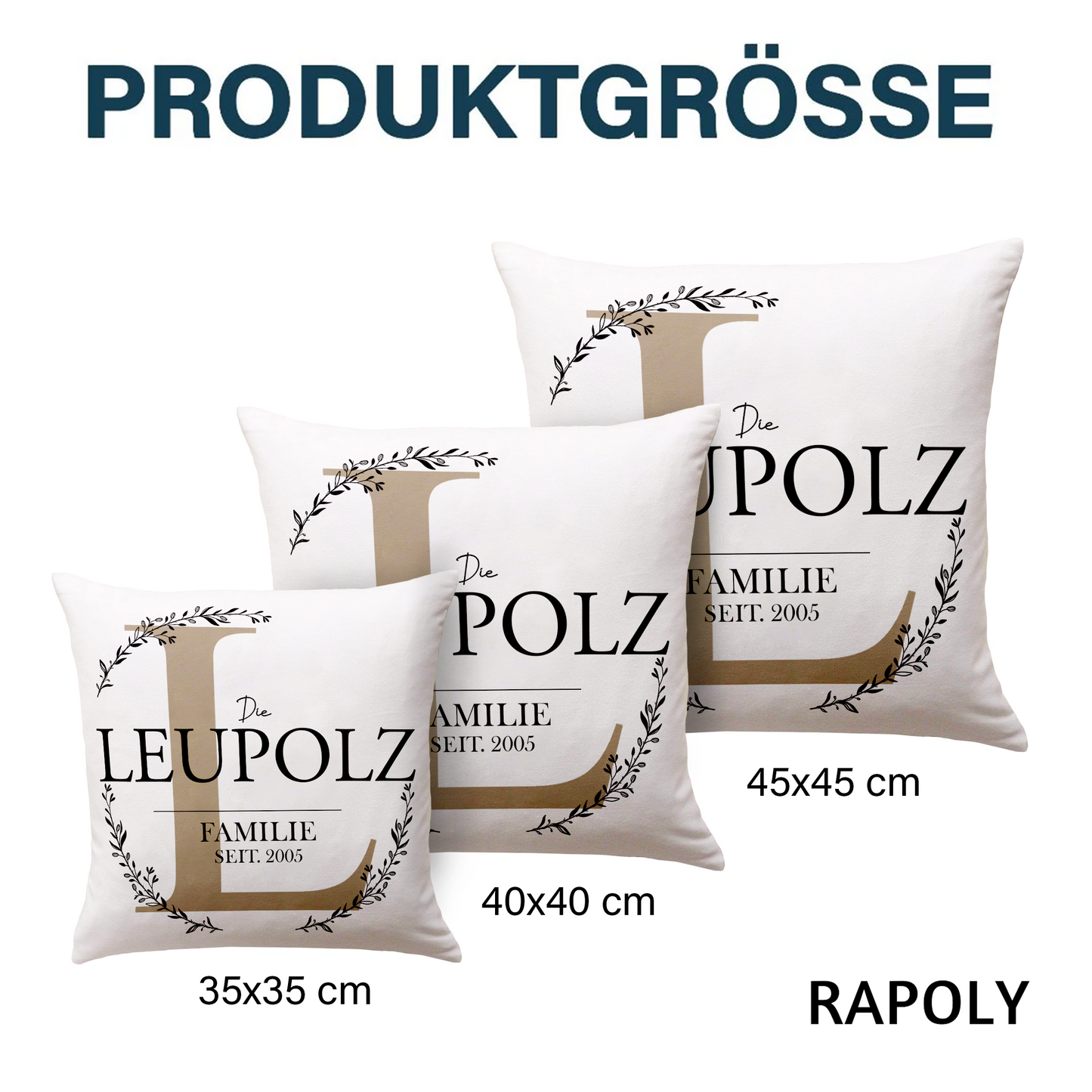 Geschenk für Familie - Familie SEIT - Personalisiertes Kissen