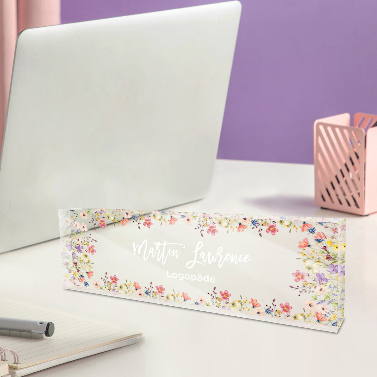 Namensschild – Personalisierte Schreibtisch-Namensplatte - Geschenk für alle