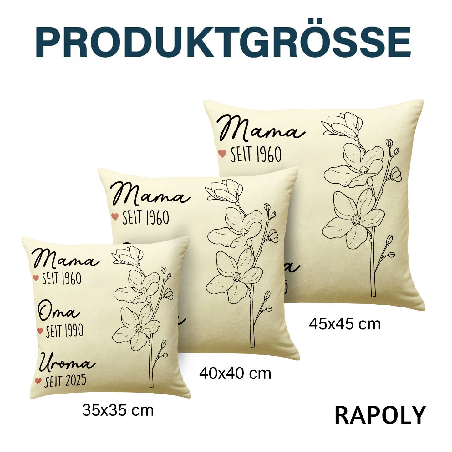 Geschenk für Oma – Uroma – Personalisiertes Kissen