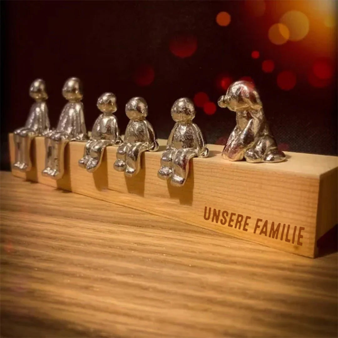 Geschenk für Familie – Skulptur-Figuren – Personalisierte Familien-Skulpturfiguren