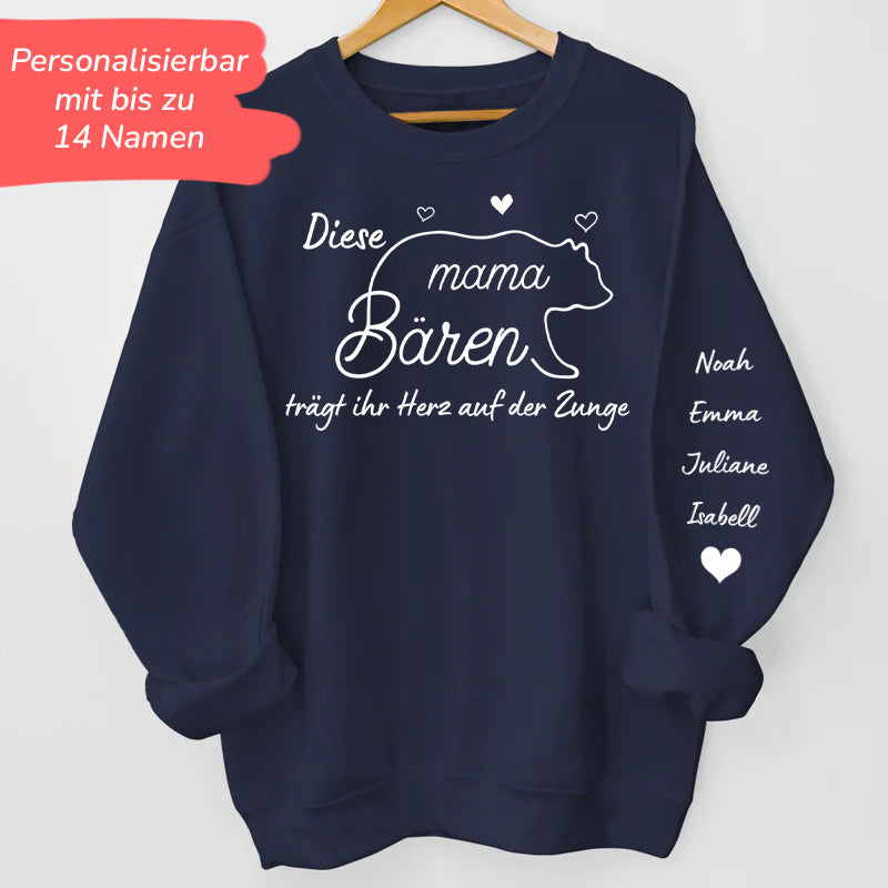 Geschenk für Mama/Oma – Bärenmama – Personalisierter Sweater