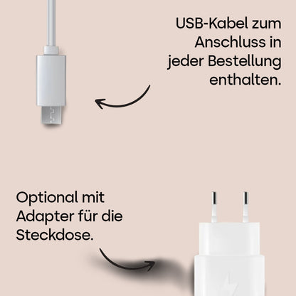 Geschenk für Paare – Namen & Datum – Personalisierte Herz-Acryl Nachtlampe