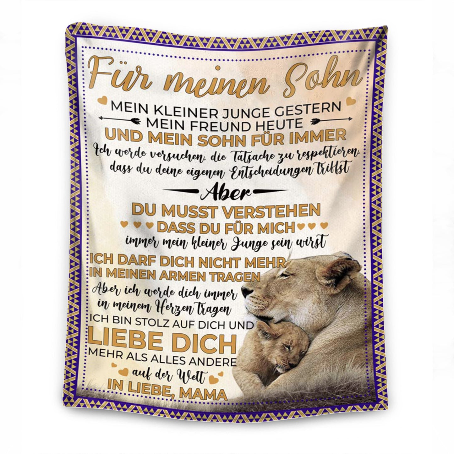 Glaube an dein herz - Mutter - Für Meine Tochter / Für Meine Sohn - Premium Decke™