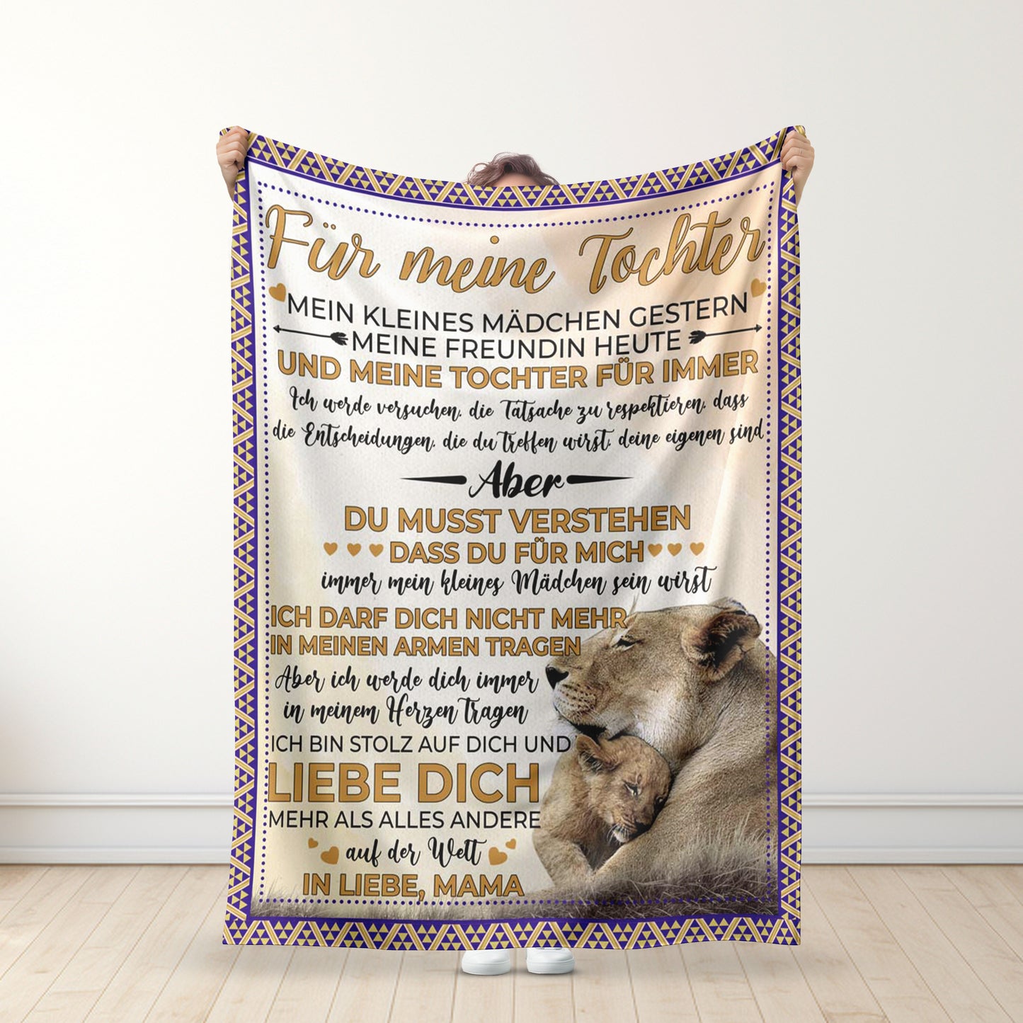 Glaube an dein herz - Mutter - Für Meine Tochter / Für Meine Sohn - Premium Decke™