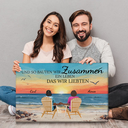 Du und ich, wir schaffen das - Geschenke Für Paare - Personalisiertes Wandkunst