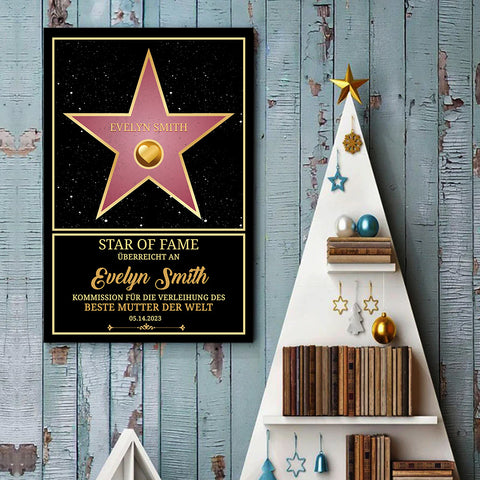 Personalisiertes Star of Fame Award Poster™